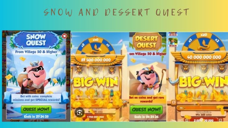Dessert and Snow Quests in Coin Master